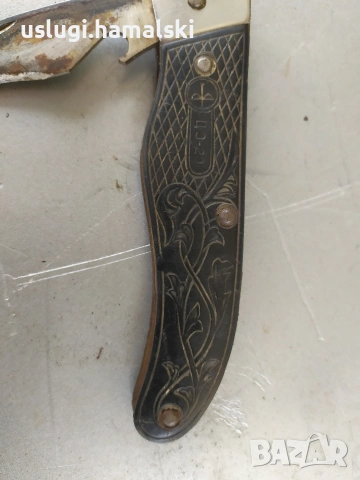 Стар руски сгъваем/джобен нож, снимка 3 - Антикварни и старинни предмети - 53720829