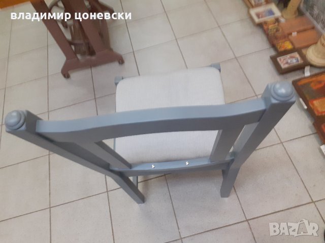 Стол от масивна дървесина с дамаска, снимка 2 - Столове - 40841453