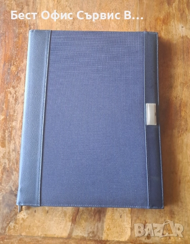 папка луксозна за документи син с кожа без/с цип Марксман Marksman Размер А4, снимка 11 - Ученически пособия, канцеларски материали - 52318025