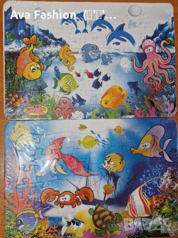 Морско дъно - пъзели 50 части и оцветяване