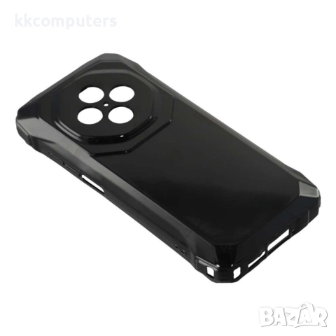 Калъф с протектор за Blackview Fort 1– мек TPU удароустойчив калъф, прозрачен или черен, снимка 4 - Резервни части за телефони - 52475884