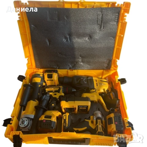 Комплект 4 в 1 – Перфоратор, Ъглошлайф, Гайковерт И Винтоверт, снимка 3 - Други инструменти - 50886879