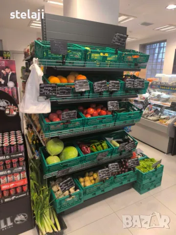 Стелажи за магазин/Търговско оборудване/Рафтове/Кошници/Колички/Каси, снимка 10 - Стелажи и щандове - 50265112