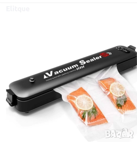 Уред за вакуумиране, 90W, 220V, черен, 2 ГОДИНИ ГАРАНЦИЯ - без торбички в комплекта, снимка 5 - Друга електроника - 52895112