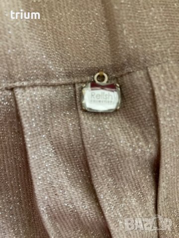 Детска плисирана пола Relish, 12г., ръст 152см., златист цвят, снимка 2 - Детски рокли и поли - 38621132