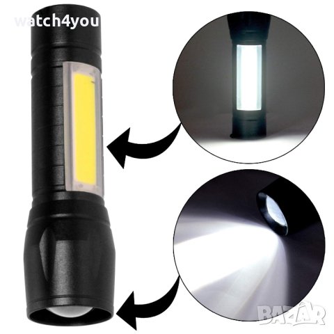 НОВ МОЩЕН LED ФЕНЕР CREE СЪС ZOOM ФУНКЦИЯ,СОС 3 РЕЖИМА,ПРЕЗАРЕЖДАЕМ,USB КАБЕЛ. ФЕНЕРЧЕ ФЕНЕРИ FLASH, снимка 3 - Къмпинг осветление - 42254114