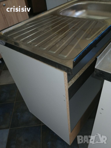 Кухненски шкаф с мивка бордова 120/50 средно корито , снимка 7 - Шкафове - 36218293