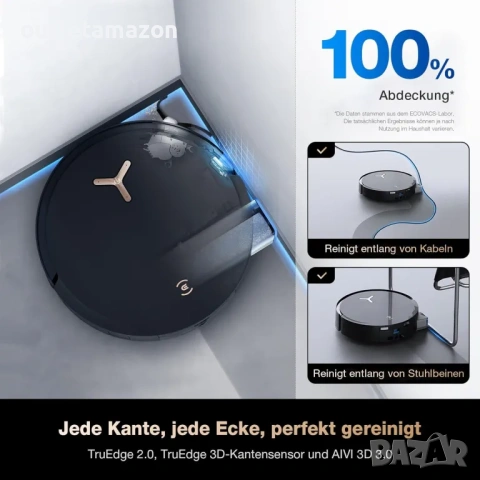 Прахосмукачка робот Ecovacs Deebot X8 Pro Omni , снимка 3 - Прахосмукачки - 53266103