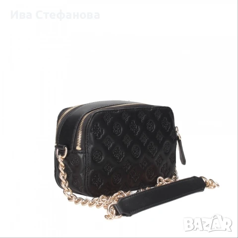 Уникална оригинална моркова черна чанта Guess, снимка 6 - Чанти - 47319974