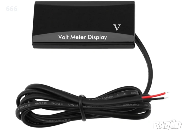 12V LED цифров волтметър за автомобили и мотоциклети