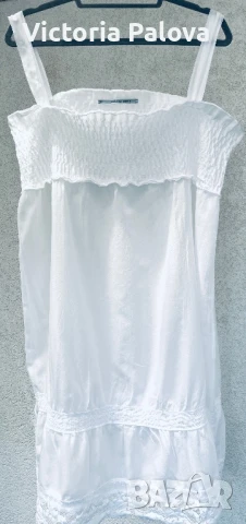 Бял топ за плаж ANGELA DAVIS, снимка 2 - Корсети, бюстиета, топове - 51026767