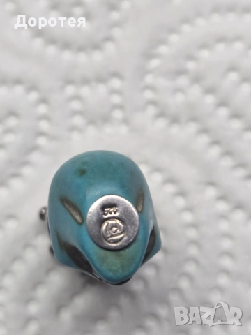 Сребърна висулка с тюркоаз, снимка 4 - Антикварни и старинни предмети - 52345894