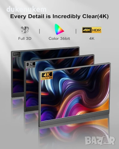 HDMI сплитер 1 вход/2 изхода – 4K дублиране на картина към два монитора едновременно, снимка 8 - Други - 53372485