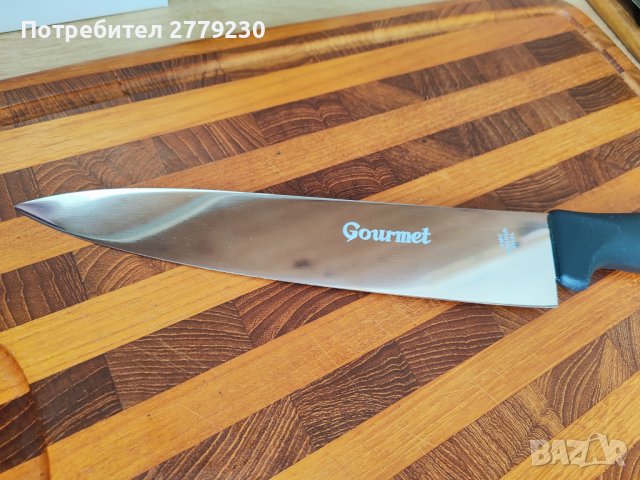 Нож GОURMEТ, нов, остър на марката АМС от хромванадиева стомана , снимка 1 - Обзавеждане на кухня - 44242313
