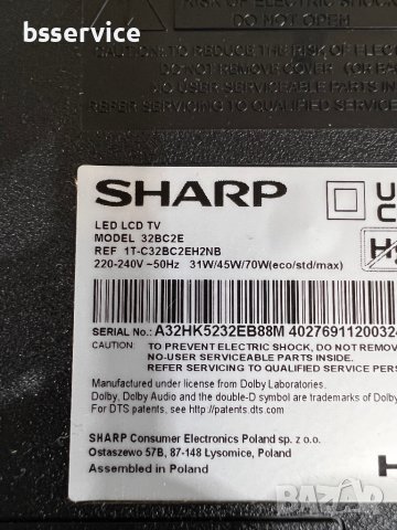 Sharp 32BC2E / TP.MS6486X.PB713, снимка 2 - Части и Платки - 40897688