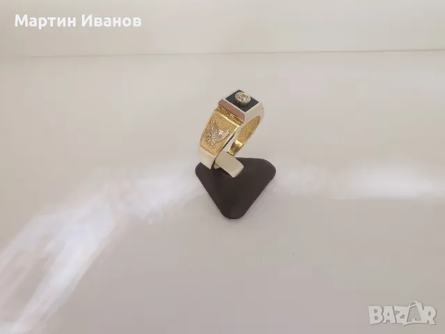 Златен мъжки пръстен 3, снимка 3 - Пръстени - 47703873