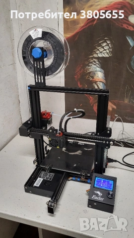 Creality Ender 3 - 3D принтер FDM + филамент, снимка 4 - Друга електроника - 53354104