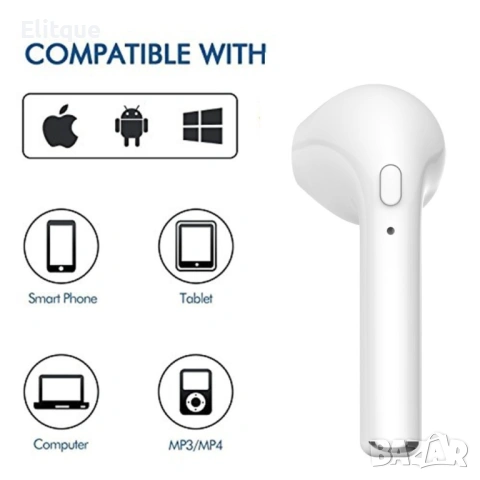 Безжична слушалка тип AIRPODS i7 - 1бр.