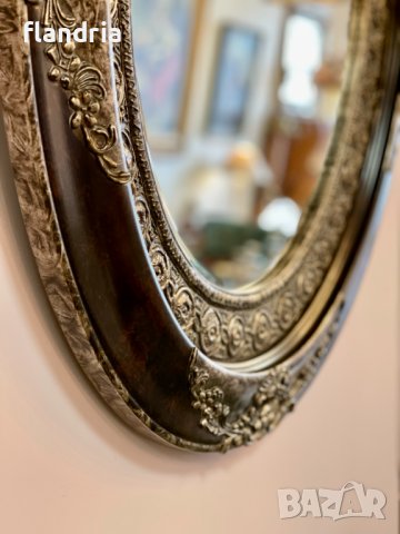 Овално огледало "Ренесанс" (сребристо), снимка 3 - Огледала - 39489310