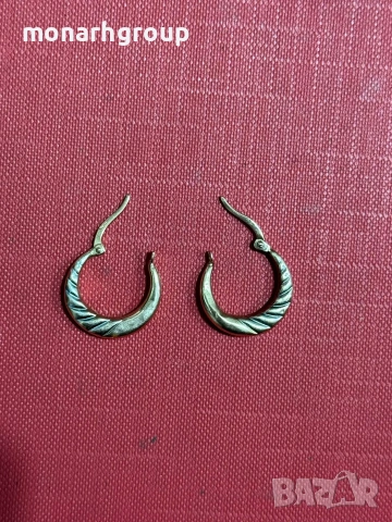 Златни обеци, снимка 2 - Обеци - 53852529