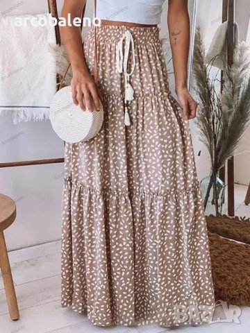 Курортна дамска пола с принт на точки, 2цвята , снимка 8 - Поли - 41405907