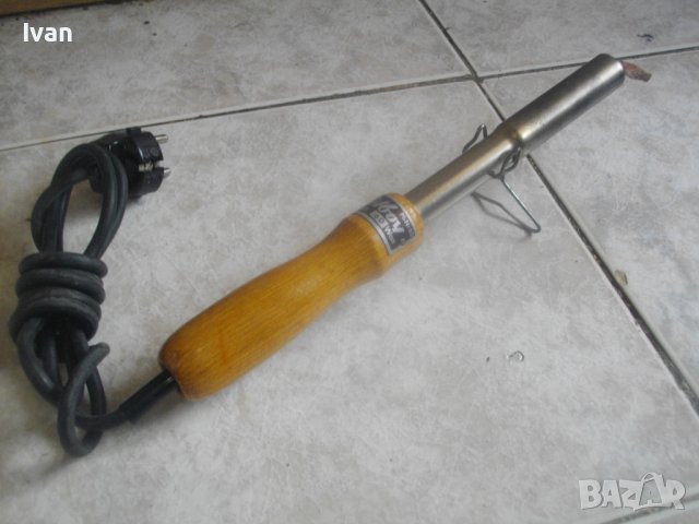 Немски Масивен Голям Ел.Поялник-Старо Качество-Почти Нов-Отличен-60W/LOTBOY, снимка 4 - Поялници и запояване - 41310295