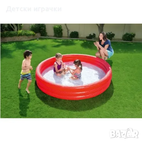 Детски надуваем басейн Bestway, 183 х 33 см, PVC, неон, за деца над 2 г, снимка 2 - Басейни и аксесоари - 49925837