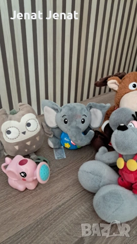 Музикално слонче+ сова с приятна мелодия+ още няколко плюшени играчки, снимка 3 - Музикални играчки - 53770007