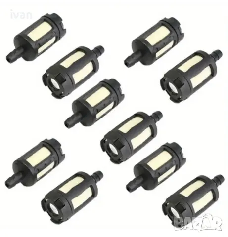 10 броя филтър гориво за градинска техника. резачки, косачки, тримери и др. 