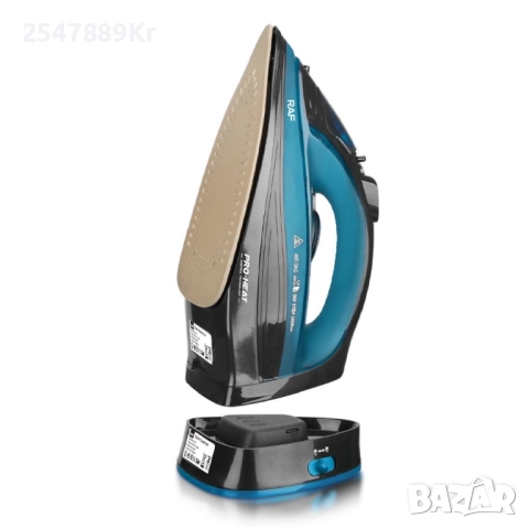 RAF Безжична парна ютия 2400W с керамична плоча – двойна функция за парно и сухо гладене, 483, снимка 4 - Ютии - 52338993