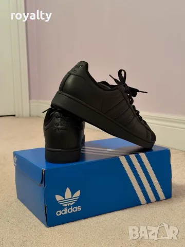 Adidas Superstar Triple Black Нови Мъжки Маратонки Адидас с Кутия, снимка 2 - Маратонки - 55969770
