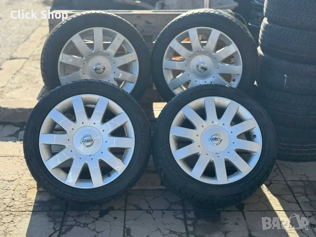 5х114.3 Джанти 17 цола Нисан Примера Джюк Х-Траил 5x114.3 Nissan Primera Juke, снимка 4 - Гуми и джанти - 53447477