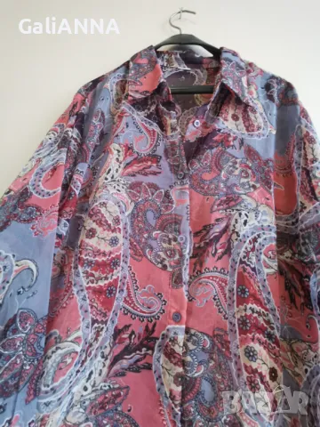 СТРАХОТНА РИЗА ЕФЕКТЕН ДЕСЕН 3XL-4XL, снимка 2 - Ризи - 48244653