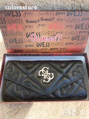 Дамски черен портфейл Guess/SG47k, снимка 2 - Портфейли, портмонета - 52214228