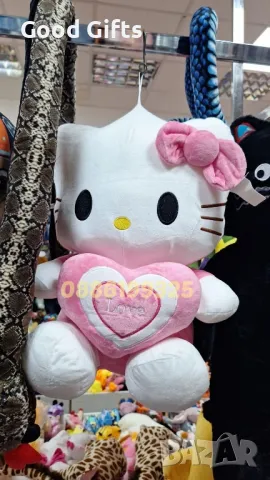 Голяма плюшена играчка Hello Kitty Love Сърце, 25/45/65см , снимка 3 - Плюшени играчки - 48958288