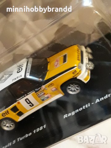 Renault 5 turbo 1981.Rally Monte Carlo. Ragnotti - Andrie.1.43 ixo /Deagostini ., снимка 3 - Колекции - 41967290