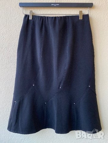 Пола тип лале с дискретни камъчета - М/Л, снимка 2 - Поли - 40177424