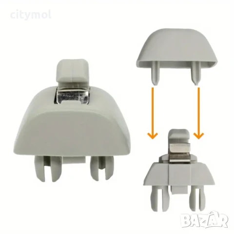 2 броя копка държач щипка за сенник на AUDI, VW, Skoda, SEAT, снимка 3 - Аксесоари и консумативи - 50909662