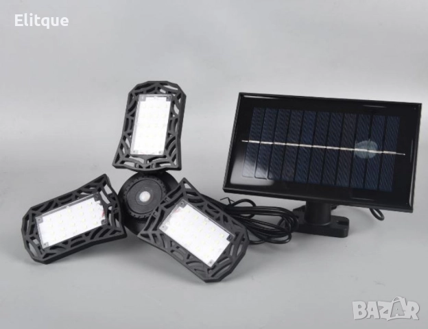 Слънчева соларна LED лампа за къмпинг и домакинство