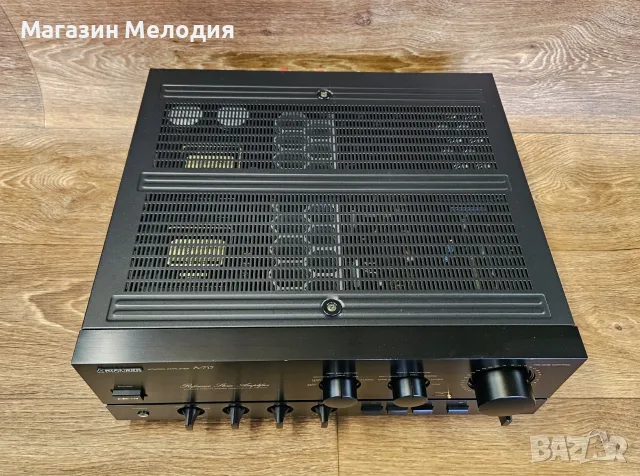 Усилвател Pioneer A-717 Reference – Японско чудовище от златната ера на Hi-Fi, снимка 4 - Ресийвъри, усилватели, смесителни пултове - 56208556