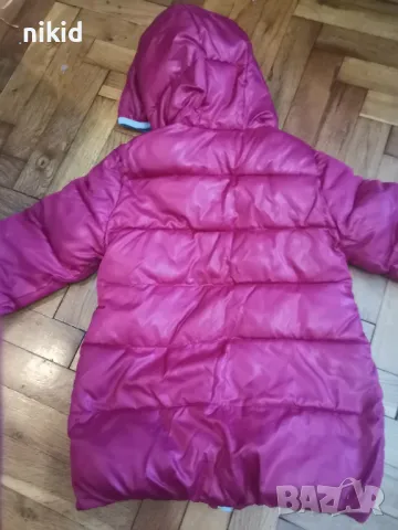 Детско дебело зимно яке Бенетон Benetton  бордо цвят, снимка 4 - Детски якета и елеци - 48752198
