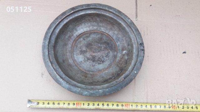 възрожденски кован бакърен сахън, купа, снимка 4 - Антикварни и старинни предмети - 40518669