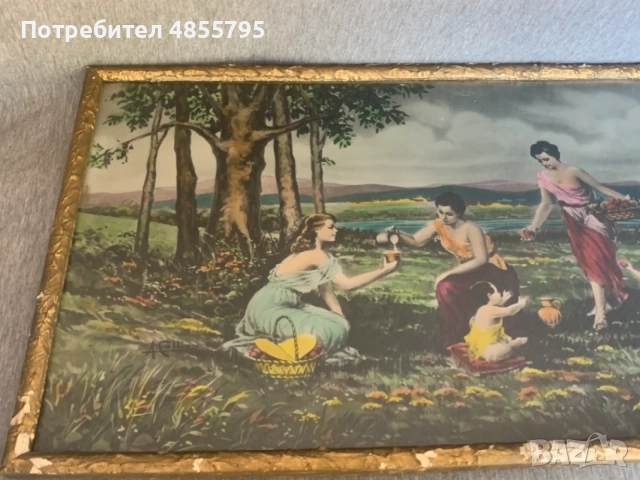 картина соц период, снимка 4 - Антикварни и старинни предмети - 55742065