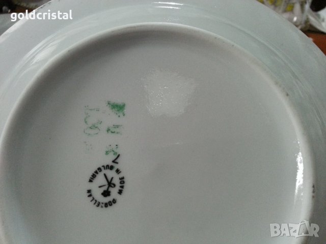 Стар български порцелан чинии дълбоки , снимка 5 - Антикварни и старинни предмети - 41776201