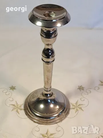 метален иноксов свещник 6/5