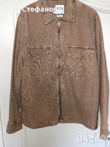  🤩 ново дънково яке риза сафари спортно сако  спортно елегантно  Zara размер L, снимка 9 - Сака - 44449933
