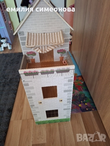 дървена къща за кукли , снимка 5 - Играчки за стая - 52538762