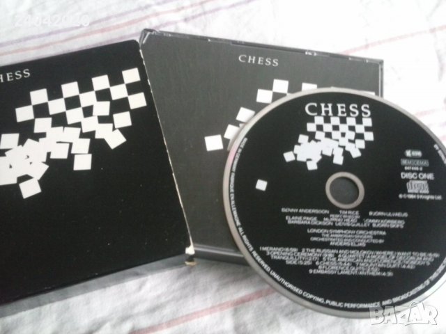 Benny Andersson/Tim Rice/Björn Ulvaeus – Chess оригинален двоен диск, снимка 1 - CD дискове - 39655261