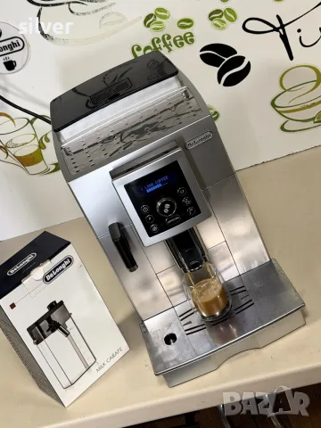 Кафемашина кафе автомат delonghi cappuccino с гаранция, снимка 2 - Кафемашини - 56215569