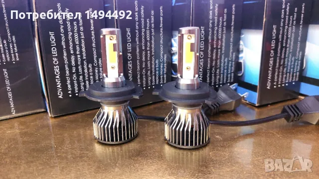 автомобилни Led крушки h4, снимка 2 - Части - 48553733